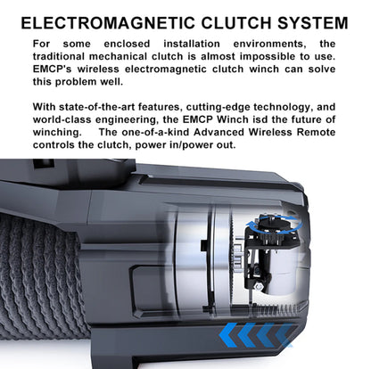 RUGCEL EMCP 13,500LB WINCH WITH SYNTHETIC ROPE