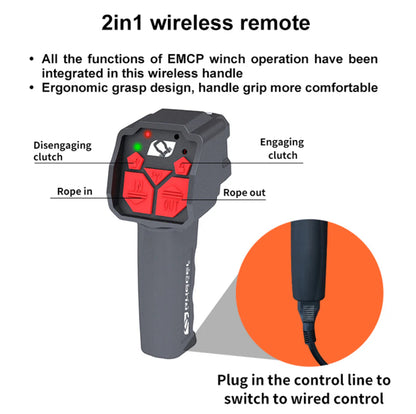 RUGCEL EMCP 13,500LB WINCH WITH SYNTHETIC ROPE