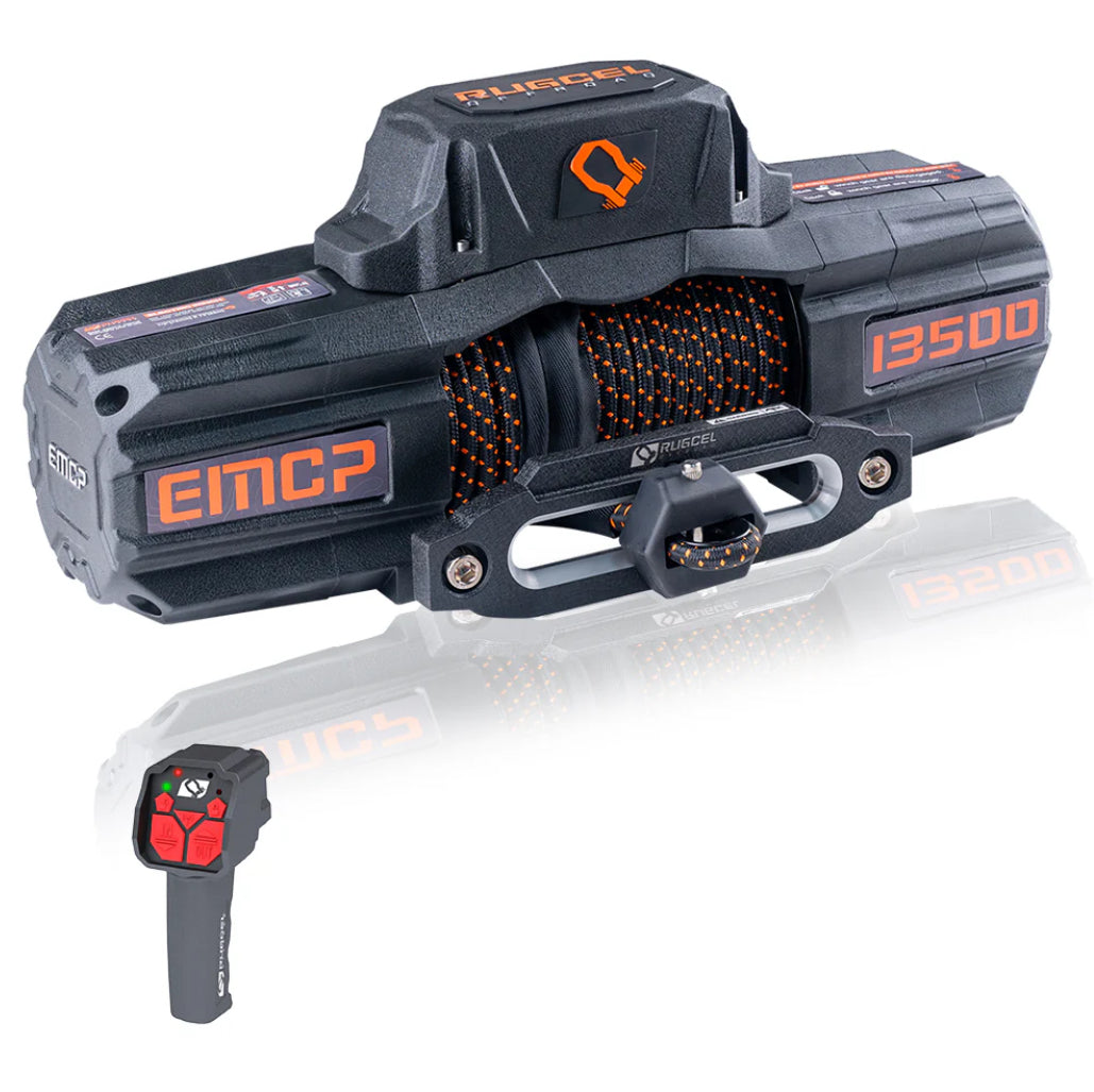 RUGCEL EMCP 13,500LB WINCH WITH SYNTHETIC ROPE