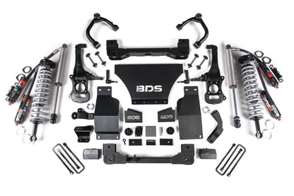 2019-2024 Chevy/GMC 1500 4WD 4" BDS Suspension Lift with Fox 2.5 Performance Elite Shocks