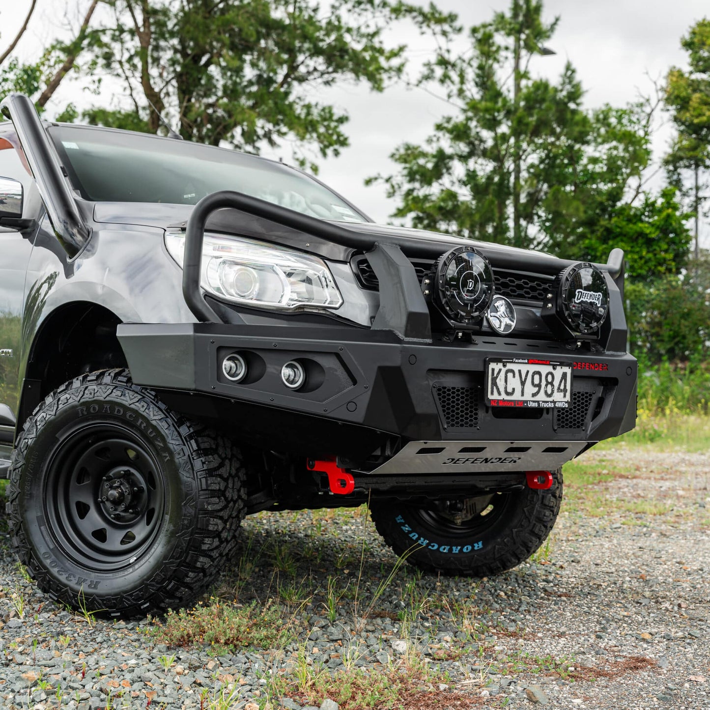 SHIELD Off-Road Triple Loop Bull-Bar to suit Holden Colorado 2012 - 2015 - view 2