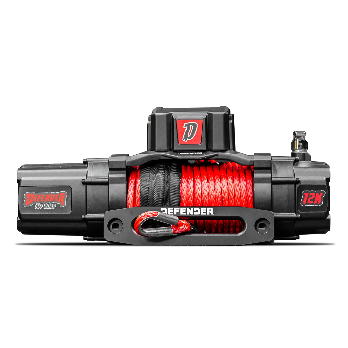 Defender Shield Electric Winch 12,000lb - Wireless Remote - Synthetic Rope
