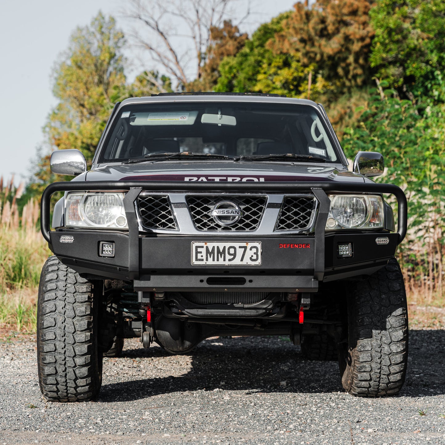 SHIELD Off-Road Triple Loop Bull-Bar to suit Nissan Patrol Y61 GU 1998 - 2015 - view 2