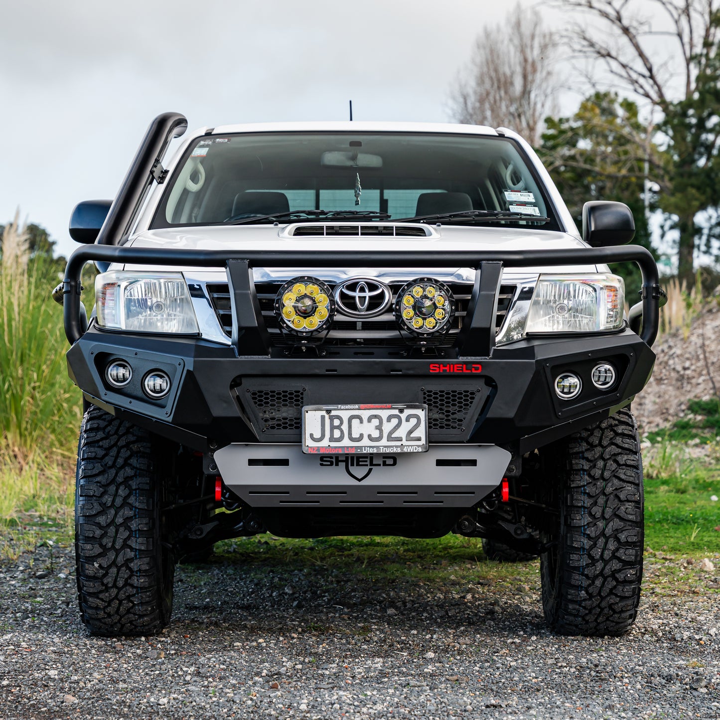 SHIELD Off-Road Triple Loop Bull-Bar to suit Toyota Hilux 2012 - 2015 (Facelift) - view 2