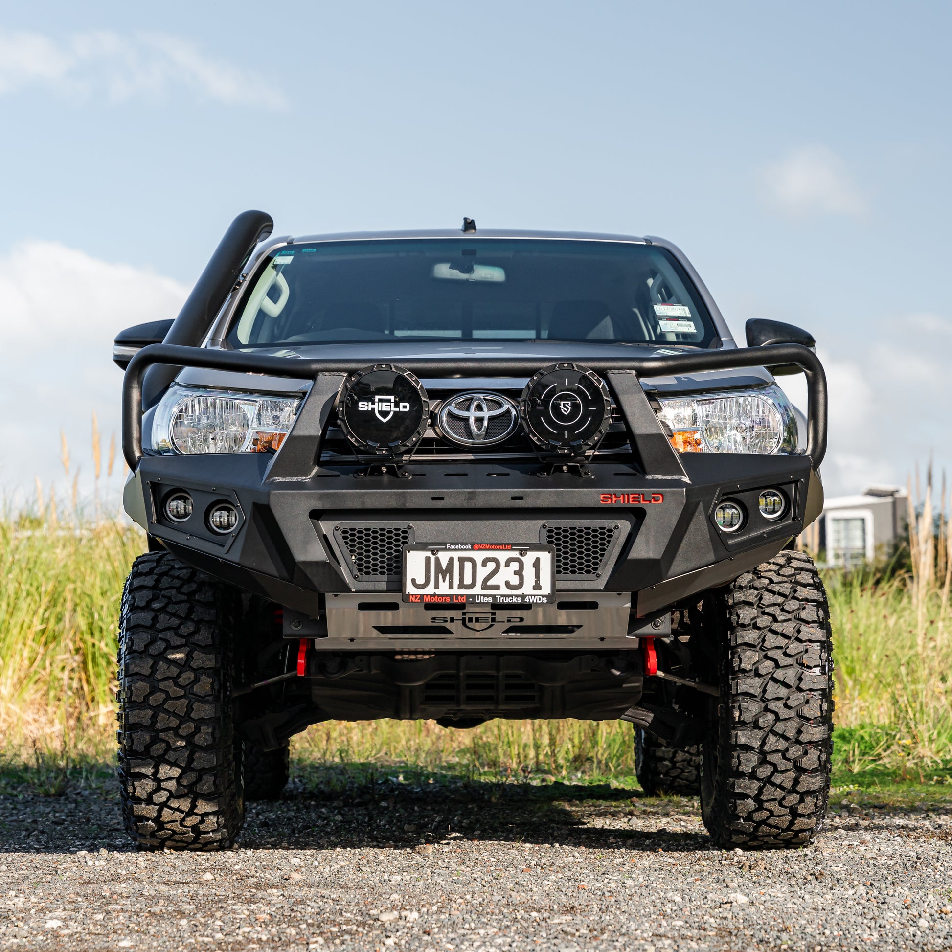 SHIELD Off-Road Triple Loop Bull-Bar to suit Toyota Hilux 2015 - 2020 - view 2