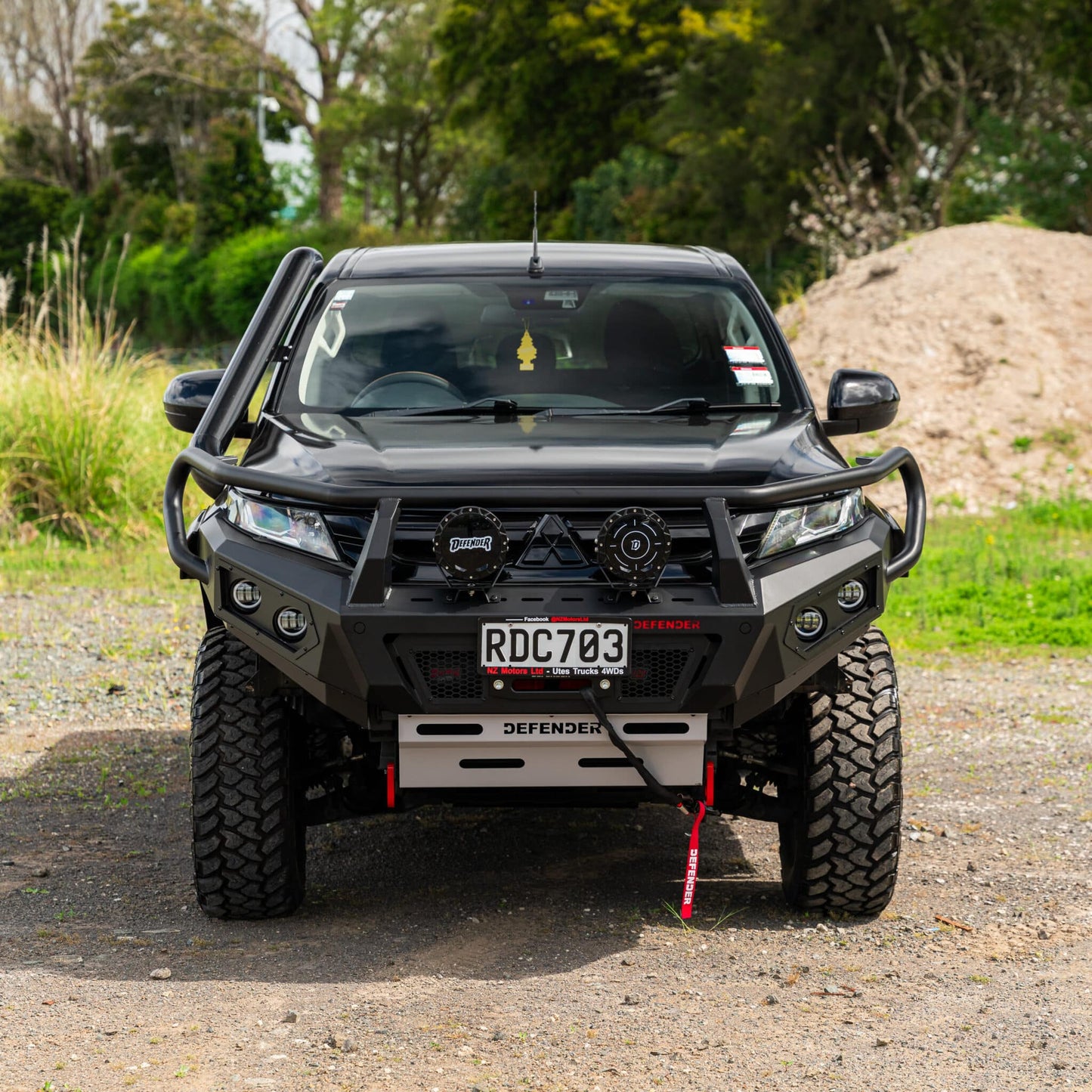 SHIELD Off-Road Triple Loop Bull-Bar to suit Mitsubishi Triton 2019 - 2023 - view 2
