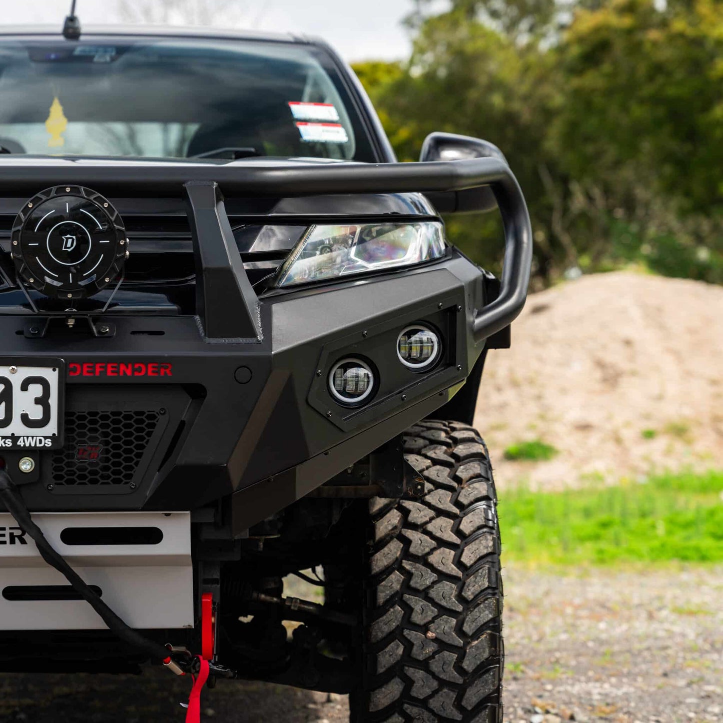 SHIELD Off-Road Triple Loop Bull-Bar to suit Mitsubishi Triton 2019 - 2023 - view 6