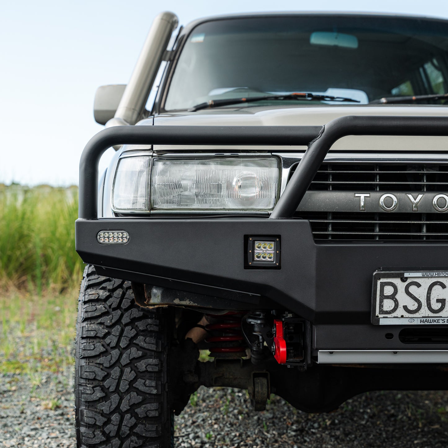 SHIELD Off-Road Triple Loop Bull-Bar to suit Toyota Land Cruiser 80 Series 1990 - 1997 - view 4
