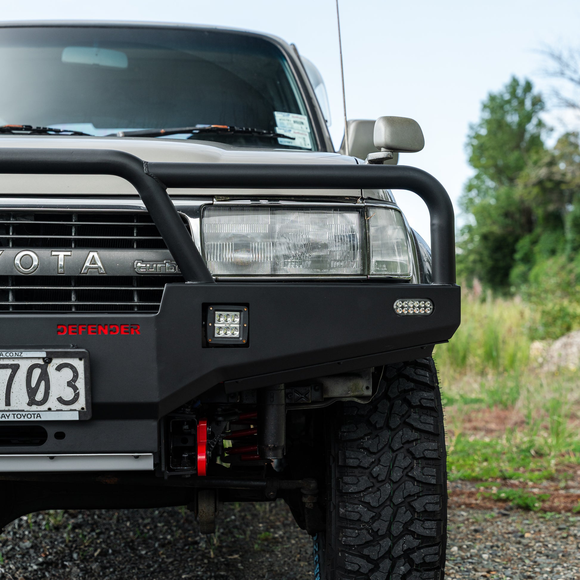 SHIELD Off-Road Triple Loop Bull-Bar to suit Toyota Land Cruiser 80 Series 1990 - 1997 - view 5