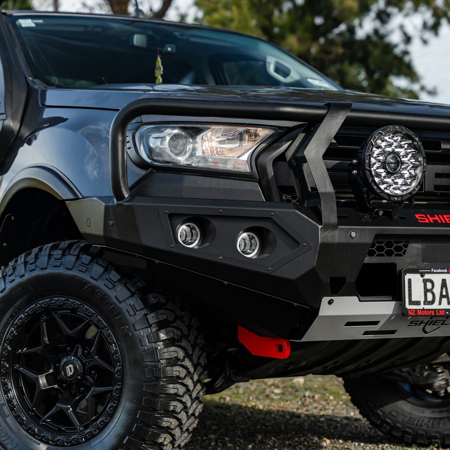SHIELD Off-Road Triple Loop Bull-Bar to suit Ford Ranger 2015 - 2022 - view 2
