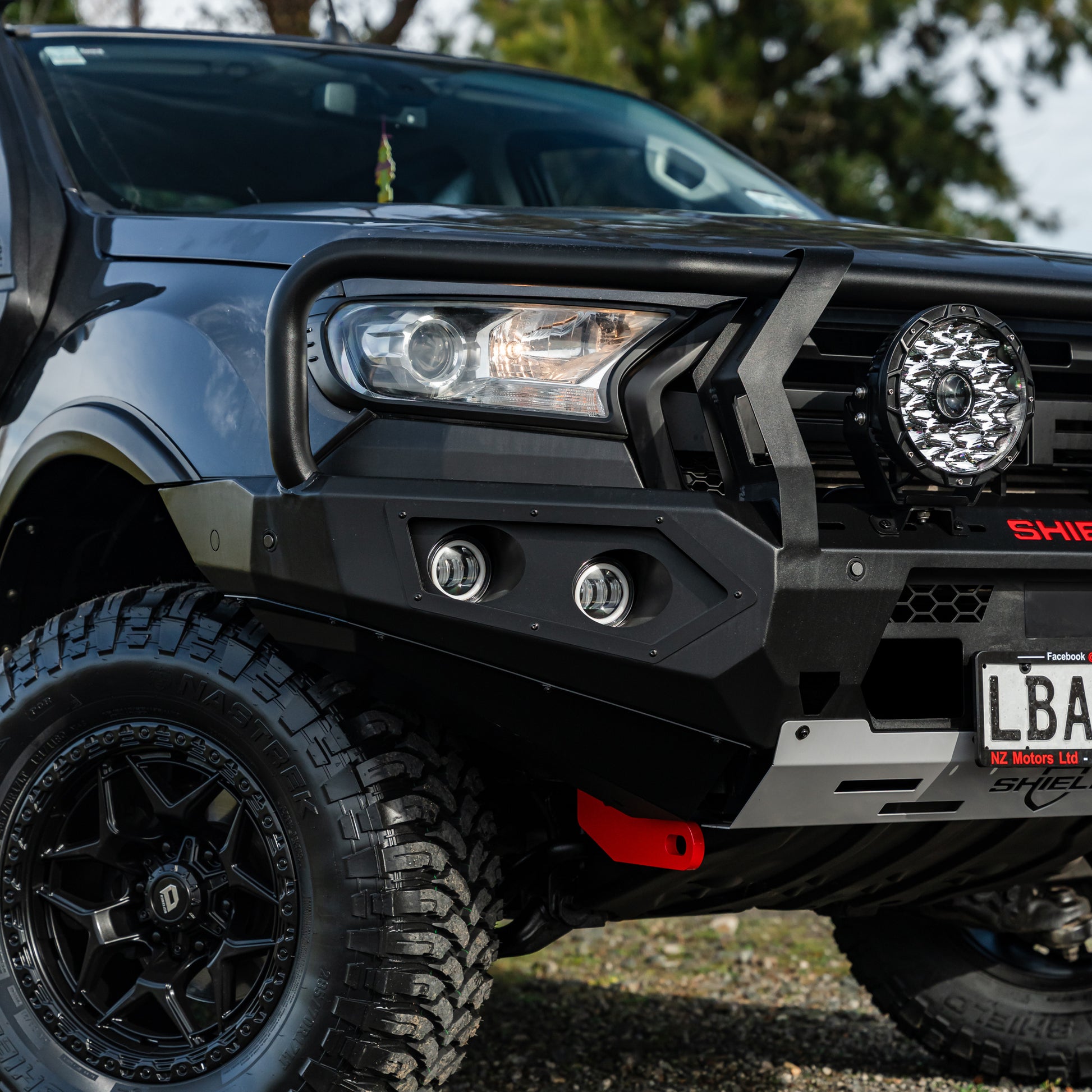 SHIELD Off-Road Triple Loop Bull-Bar to suit Ford Ranger 2015 - 2022 - view 2