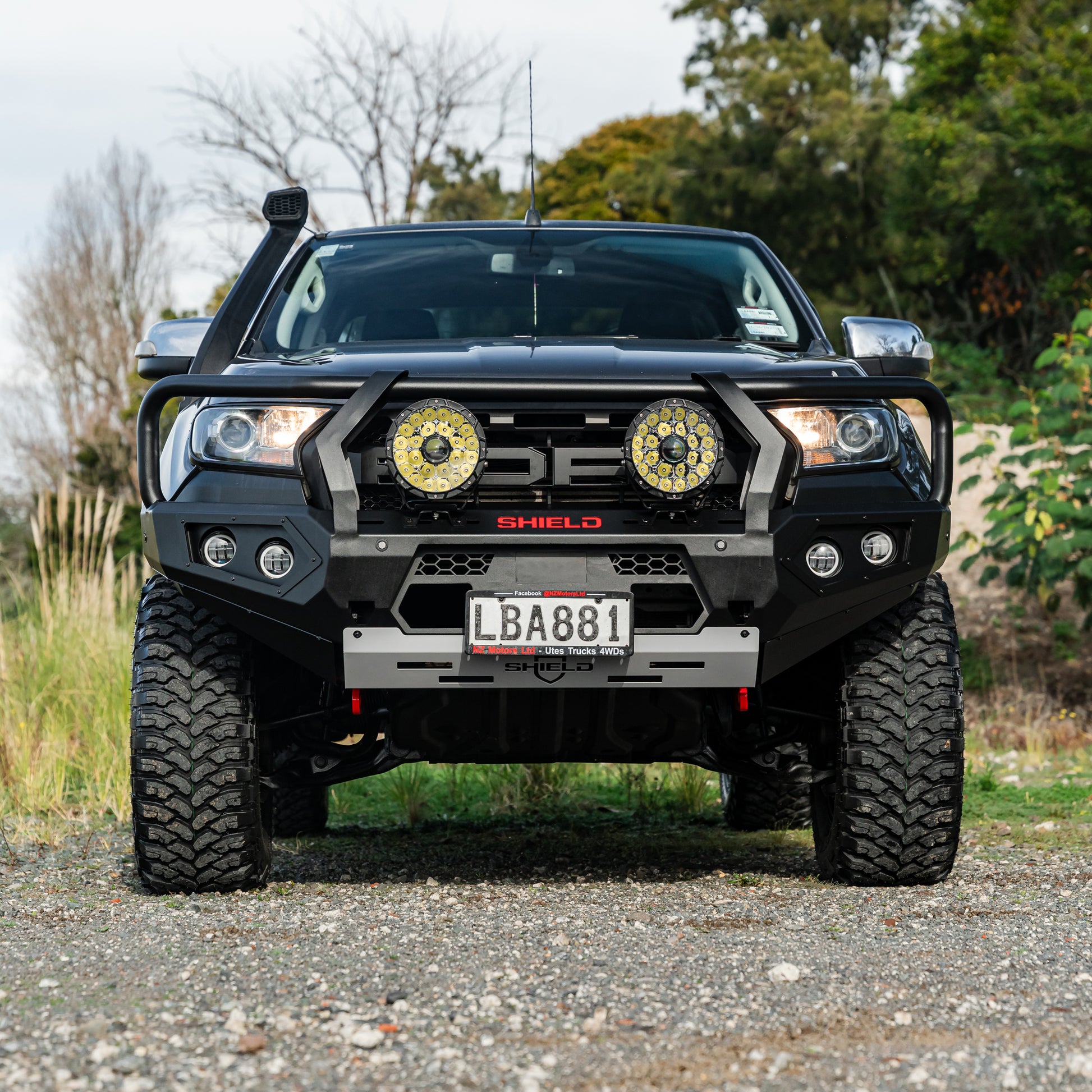 SHIELD Off-Road Triple Loop Bull-Bar to suit Ford Ranger 2015 - 2022 - view 3