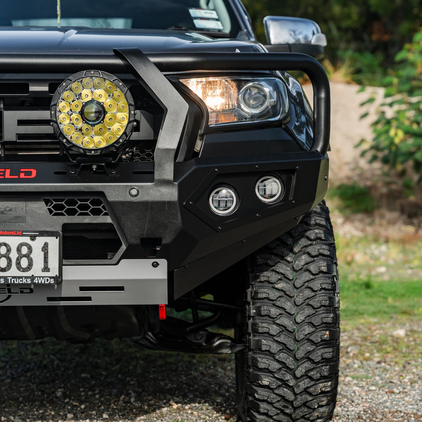 SHIELD Off-Road Triple Loop Bull-Bar to suit Ford Ranger 2015 - 2022 - view 5
