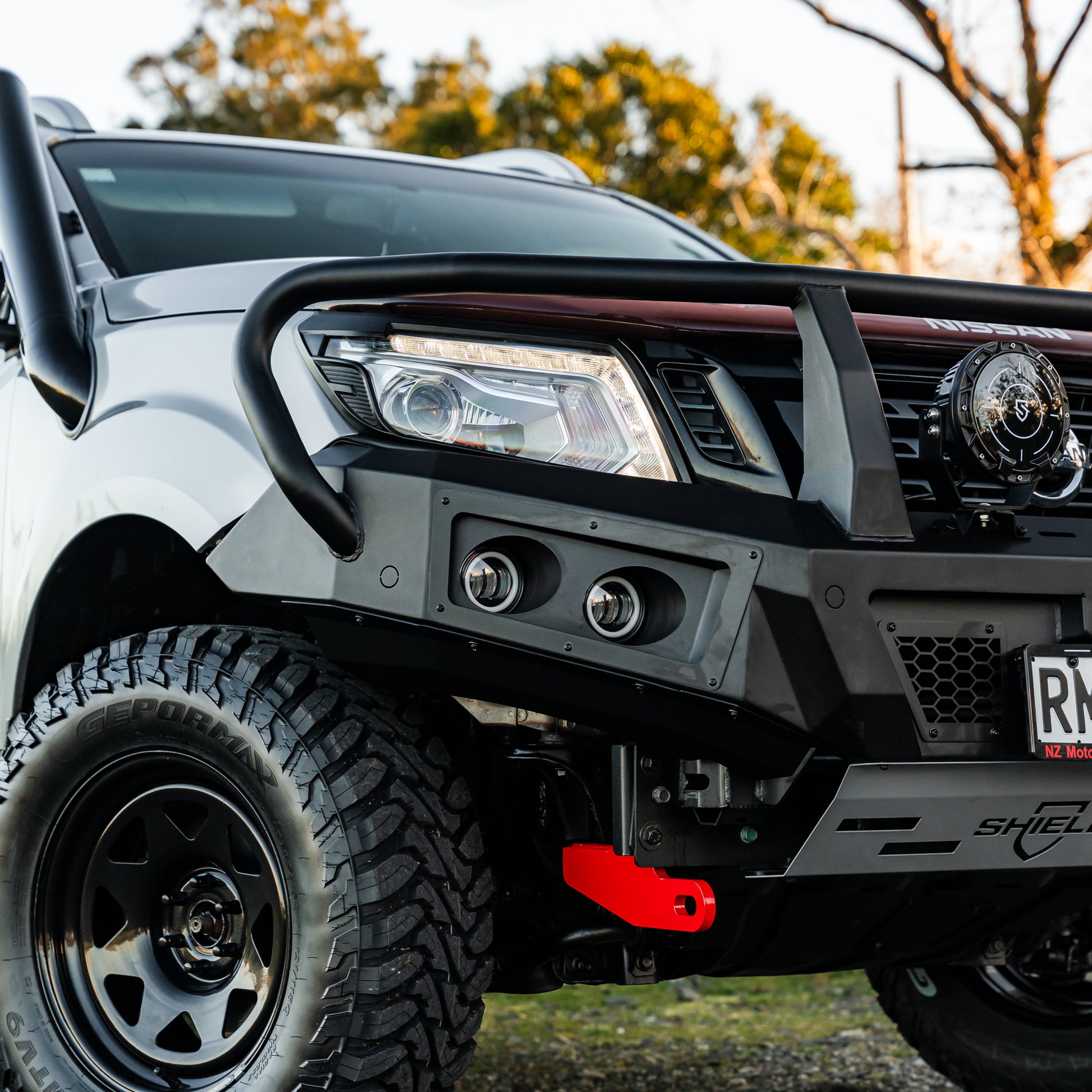 SHIELD Off-Road Triple Loop Bull-Bar to suit Nissan Navara 2015 - 2021 - view 5