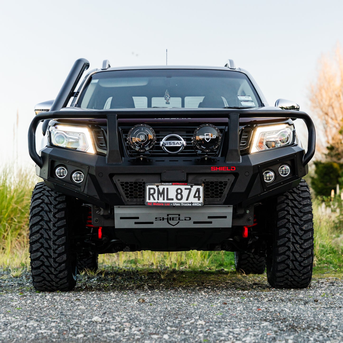 SHIELD Off-Road Triple Loop Bull-Bar to suit Nissan Navara 2015 - 2021 - view 2