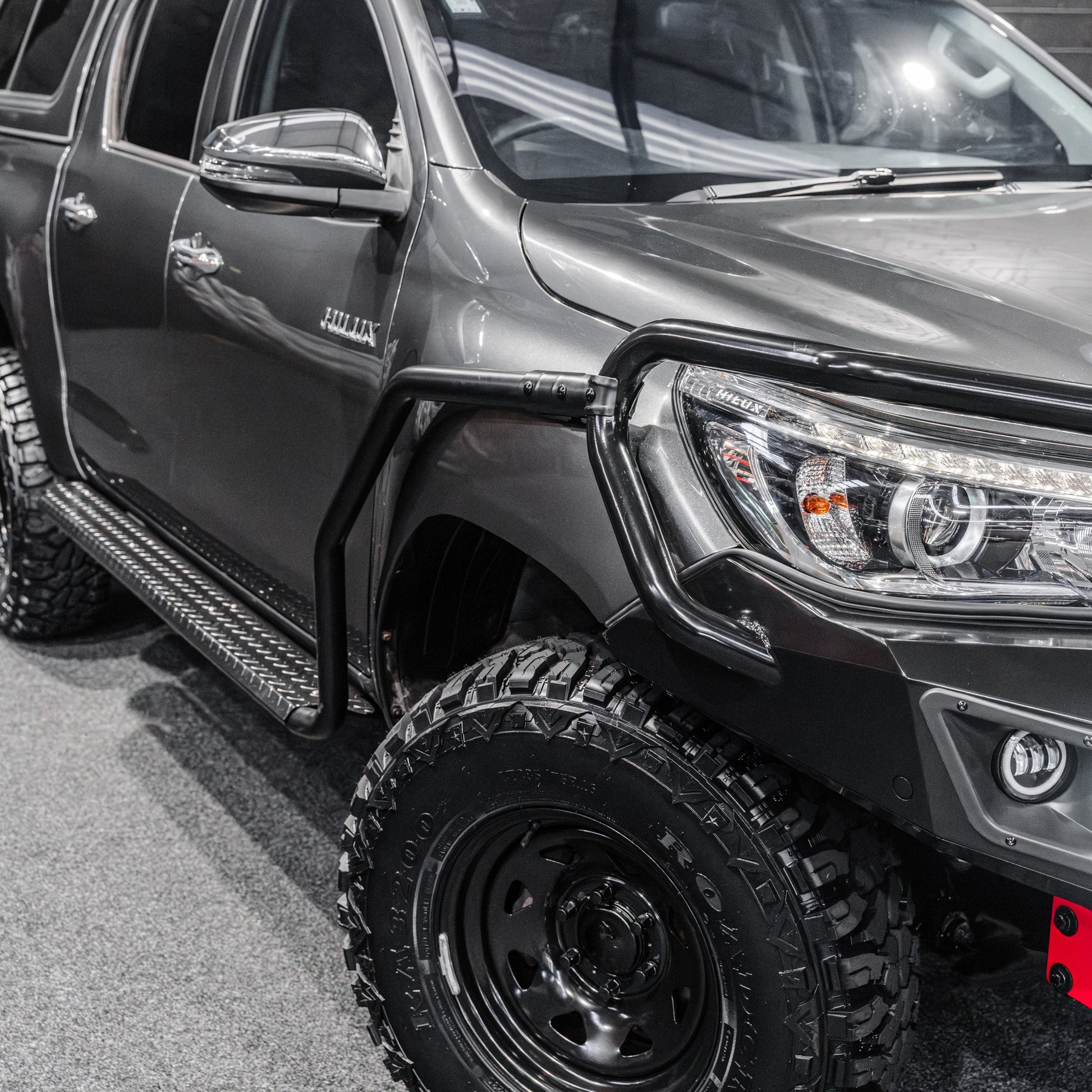 SHIELD Off-Road Brush Bar & Rock Slider Combo to suit Toyota Hilux N80 2015 - Present - view 2