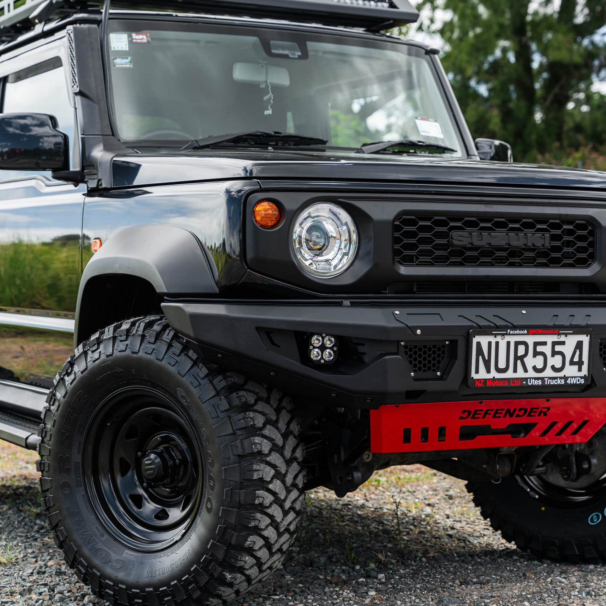 SHIELD Off-Road Loopless Bull-Bar to suit Suzuki Jimny 2018 - Present - view 3