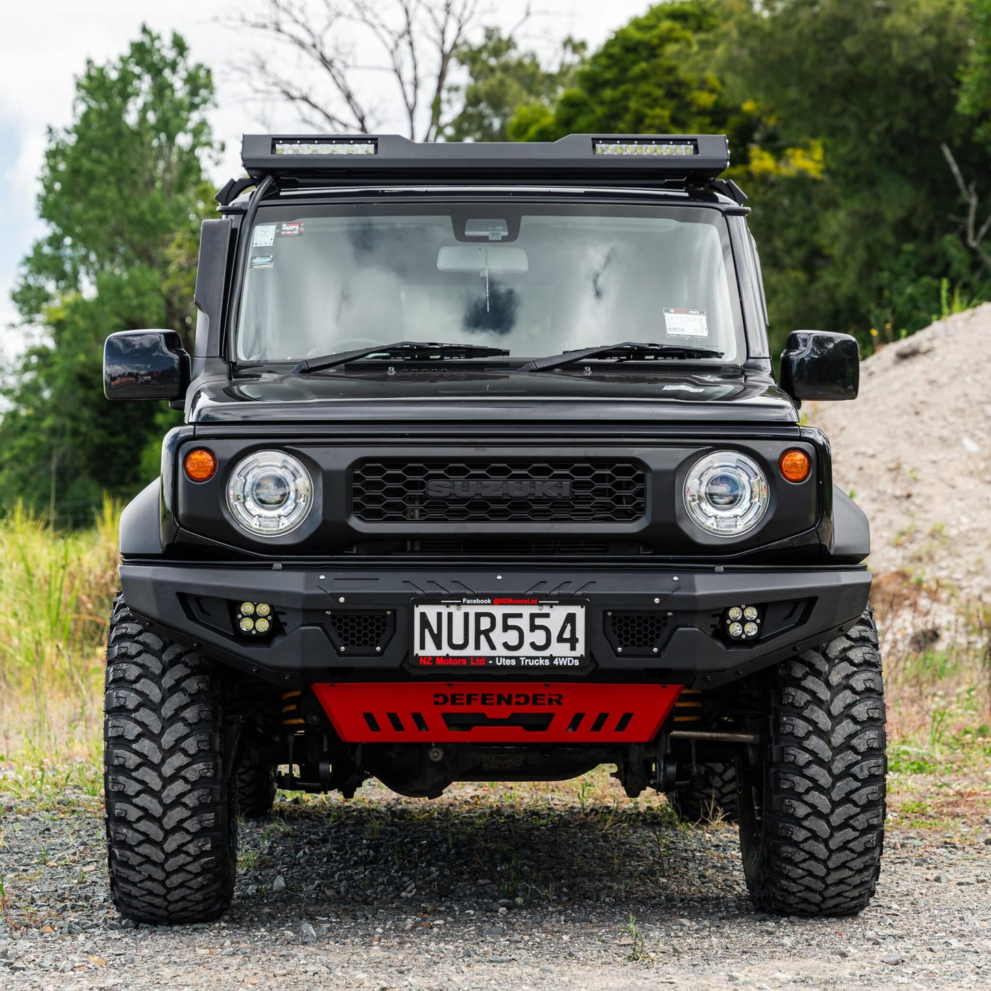 SHIELD Off-Road Loopless Bull-Bar to suit Suzuki Jimny 2018 - Present - view 2
