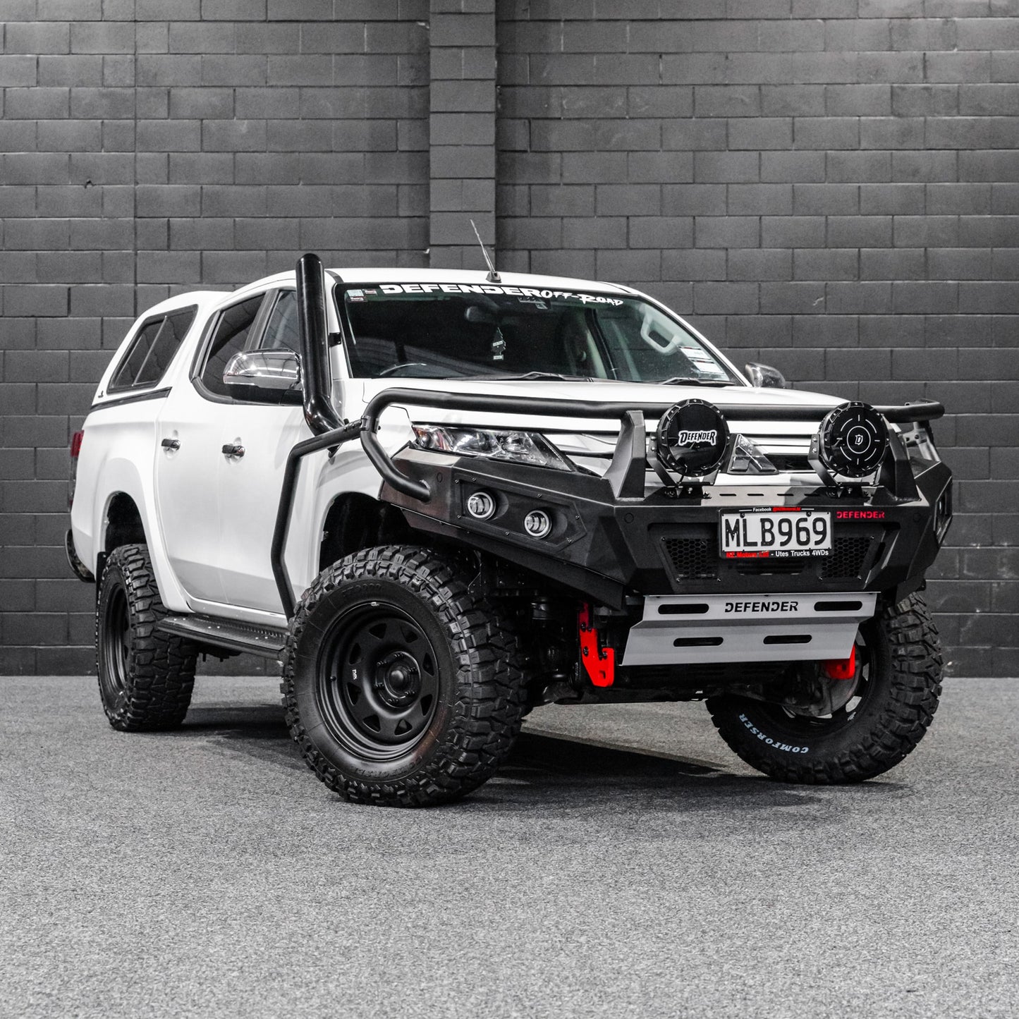 SHIELD Off-Road Brush Bar & Rock Slider Combo to suit Mitsubishi Triton MQ/MR 2015 - 2023