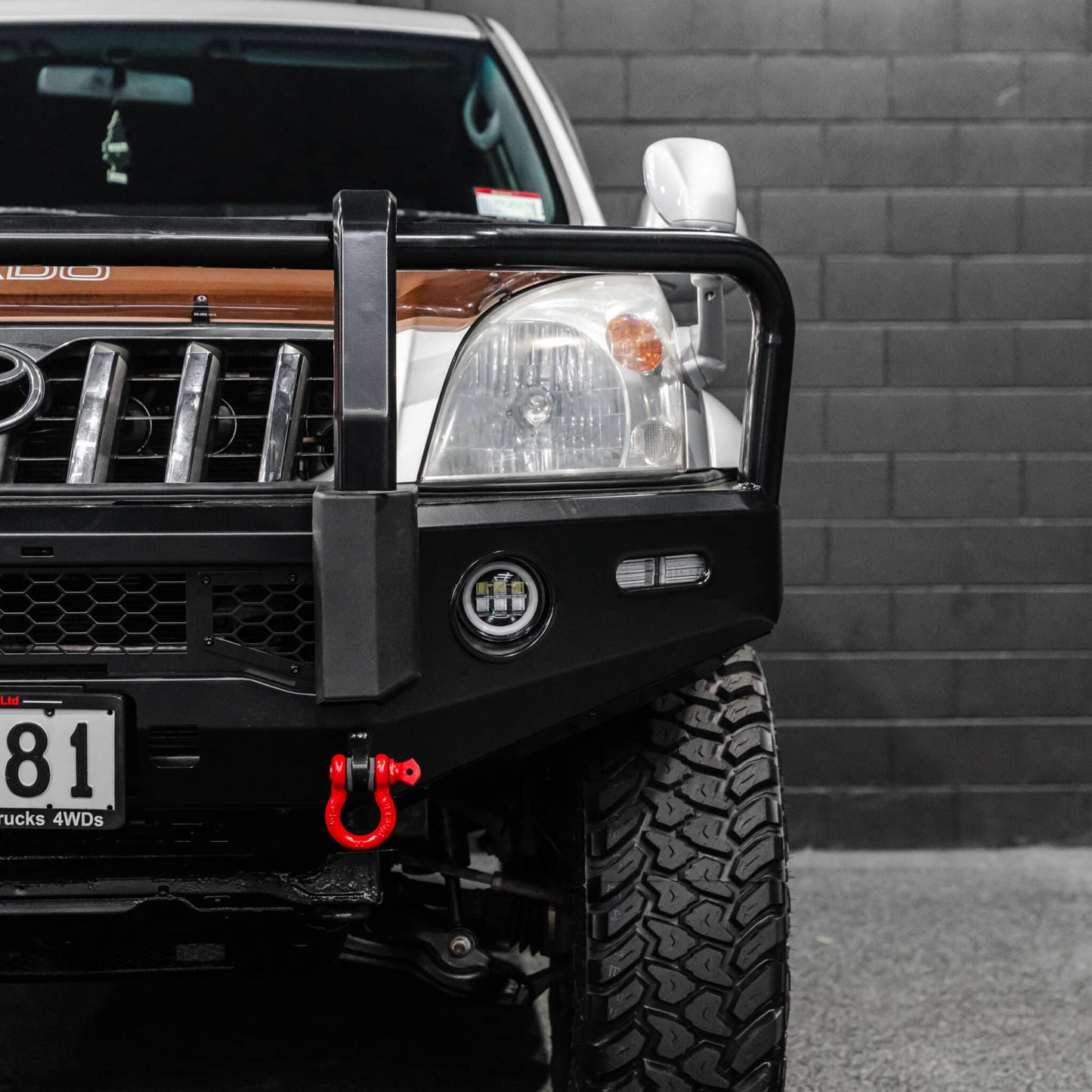 SHIELD Off-Road Triple Loop Bull-Bar to suit Toyota Prado 2002 - 2009 - view 3