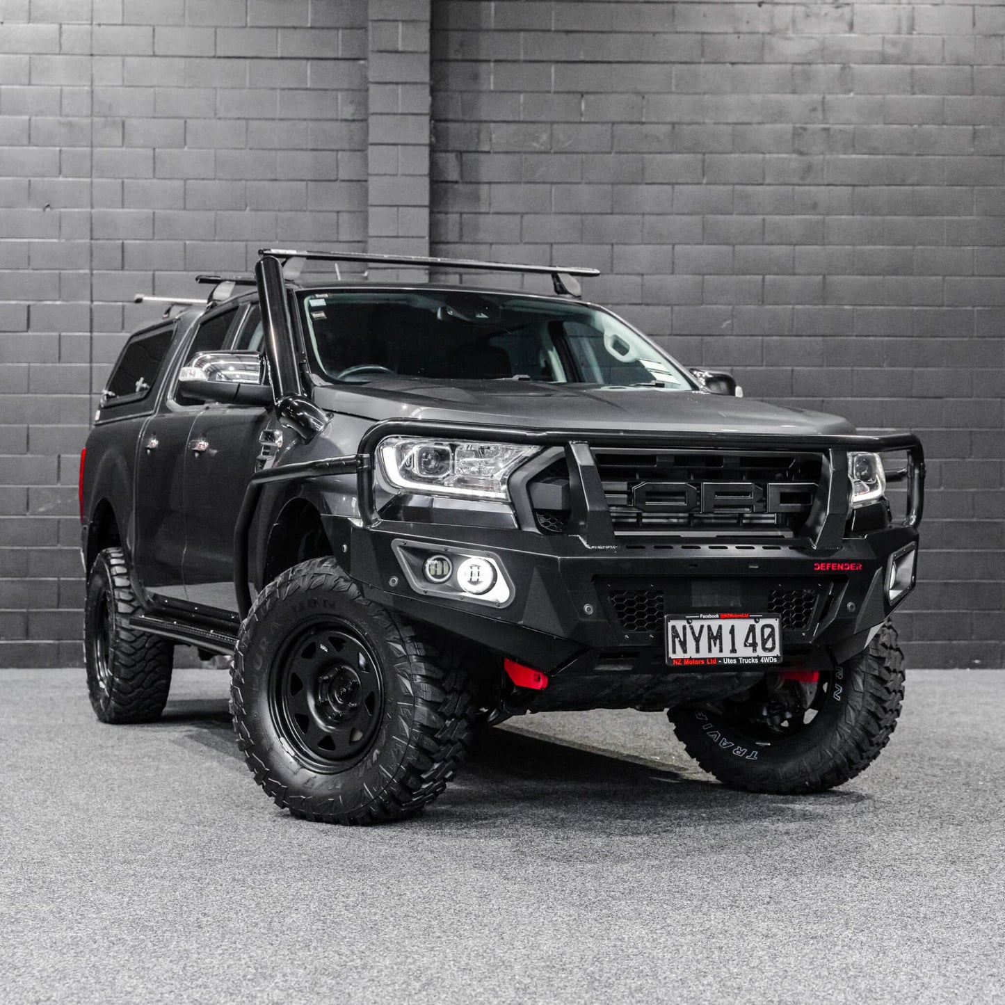 SHIELD Off-Road Brush Bar & Rock Slider Combo to suit Ford Ranger PX2-3 2015 - 2022