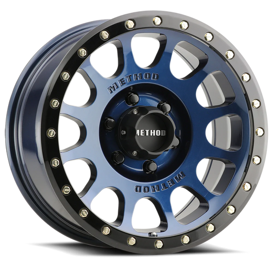 Method Race Wheels ZMR305 NV – Gloss Bahia Blue – Gloss Black Lip